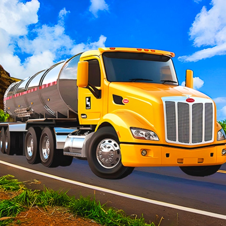 Dangerous Cargo Truck Driving