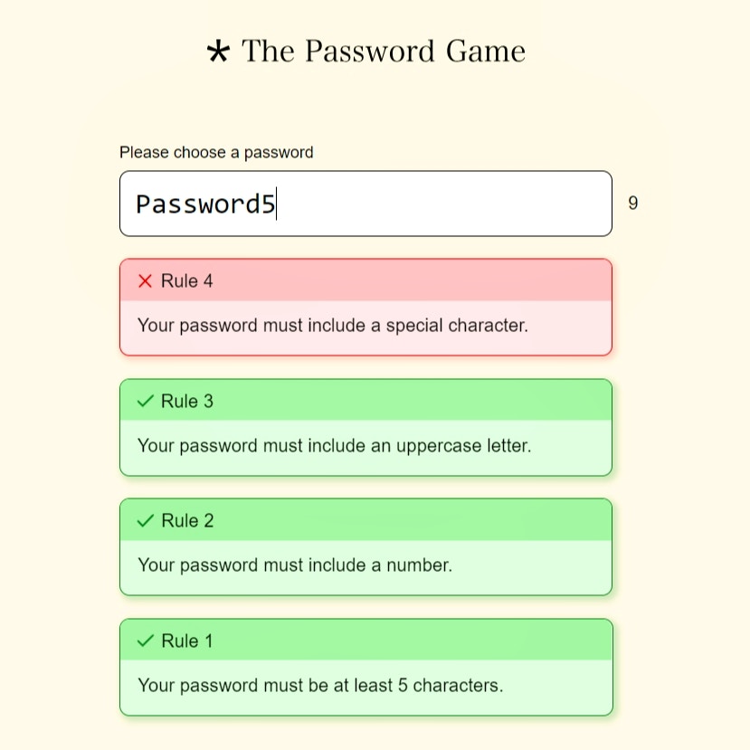 The Password Game