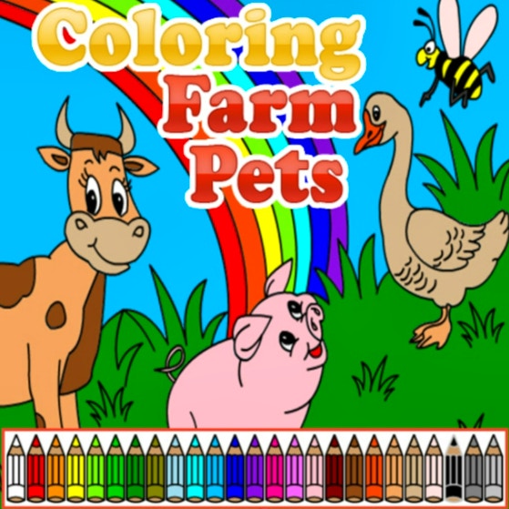 Coloring Farm Pets
