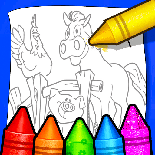 Farm Animals Coloring For Kids