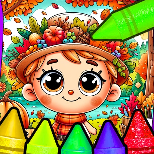 Autumn Coloring Seasons Pages