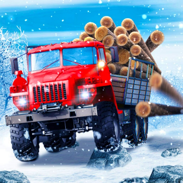 Truck Driver: Snowy Roads