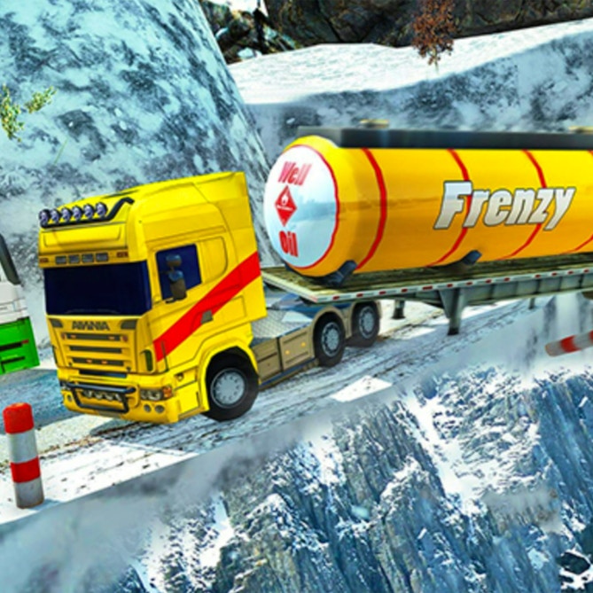Extreme Winter Oil Tanker Truck Drive