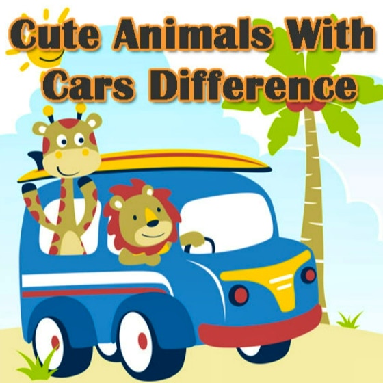 Cute Animals With Cars Difference