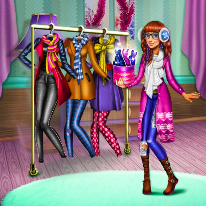 Tris Winter Fashion Dolly Dress Up