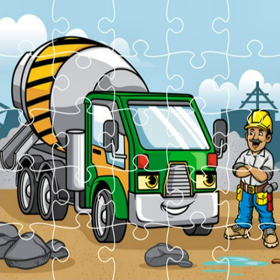 Construction Trucks Jigsaw game