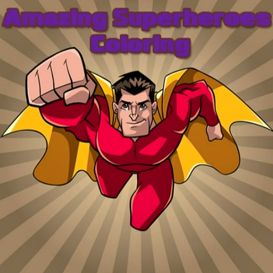 Amazing Superheroes Coloring