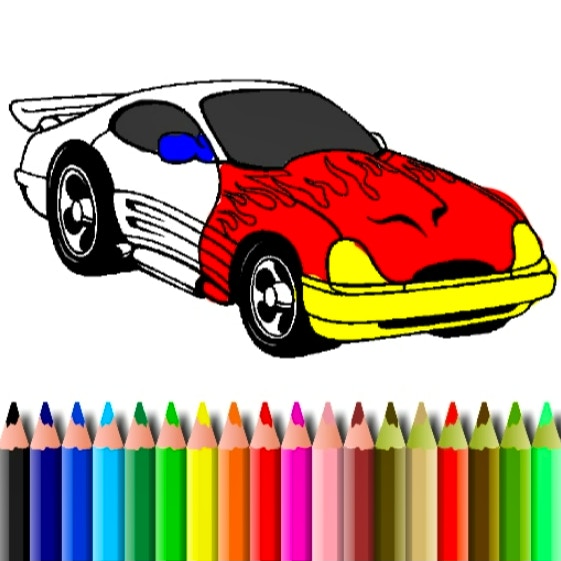BTS Muscle Car Coloring Book