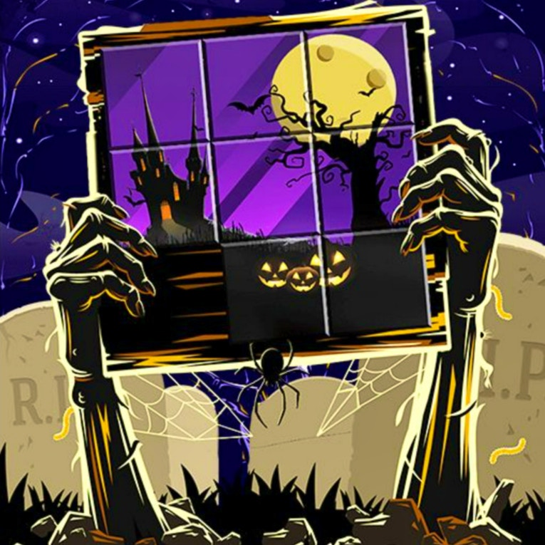 Sliding Puzzle Block Terror