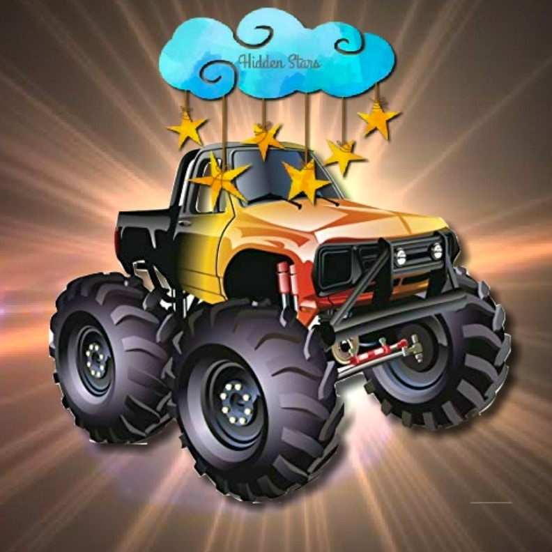 Cartoon Trucks Hidden Stars