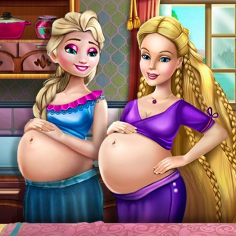 Happy Princesses Pregnant Bffs