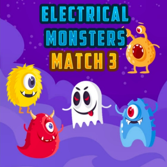 Electrical Monsters Match 3 game