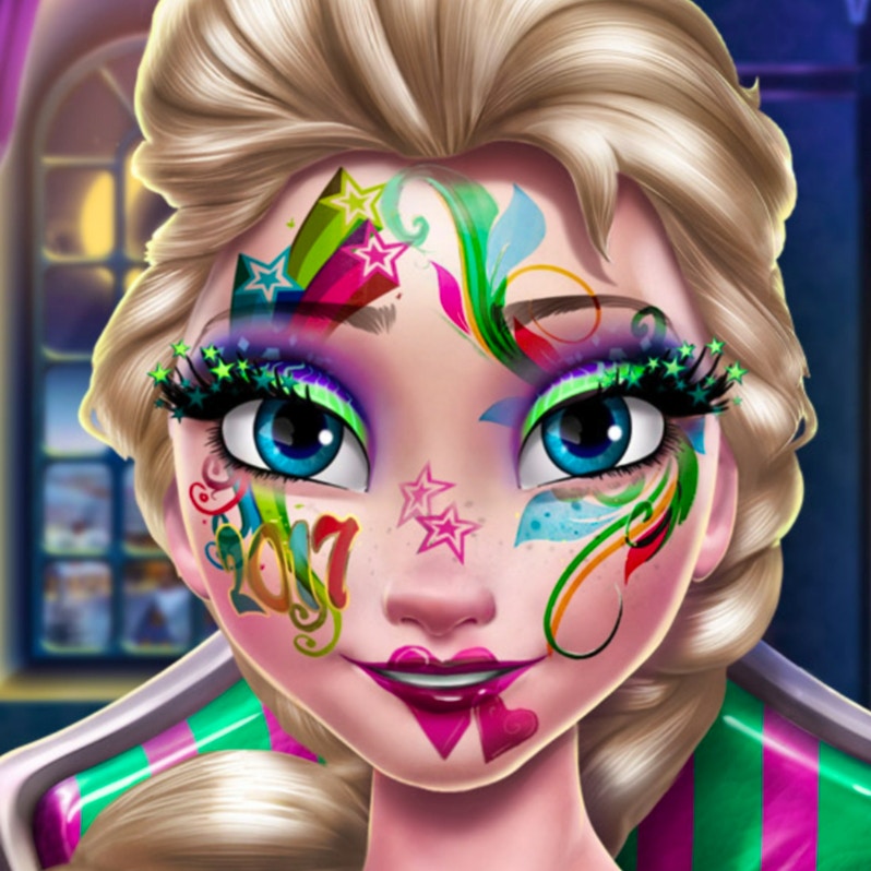 Elsa New Year Makeup