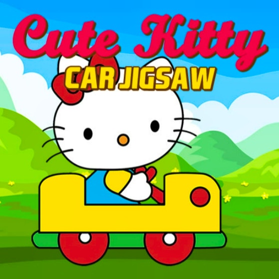 Cute Kitty Car Jigsaw