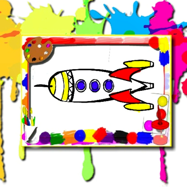 Rockets Coloring Book