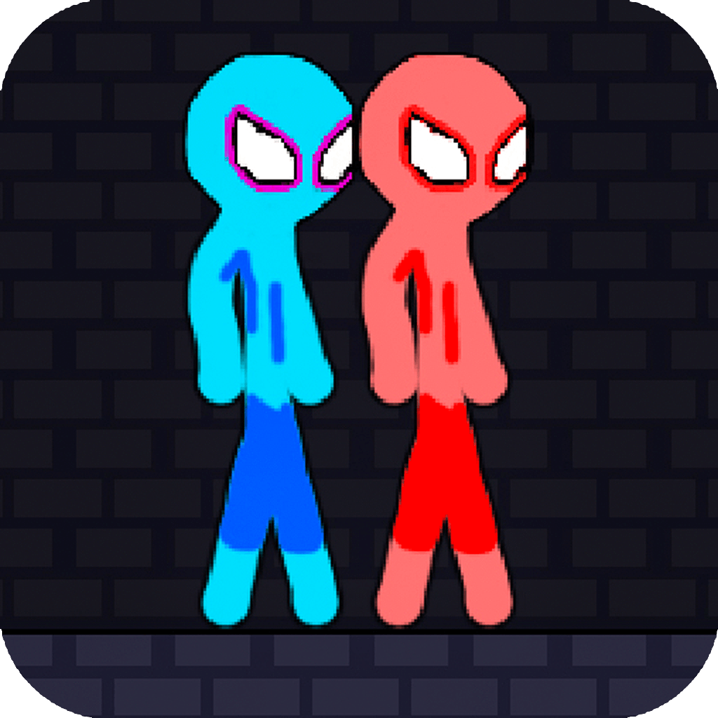 Red and Blue Stickman Rope