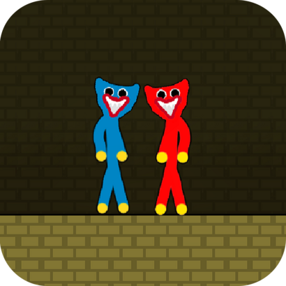 Red and Blue Stickman Huggy