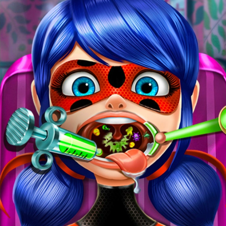 Dotted Girl Throat Doctor