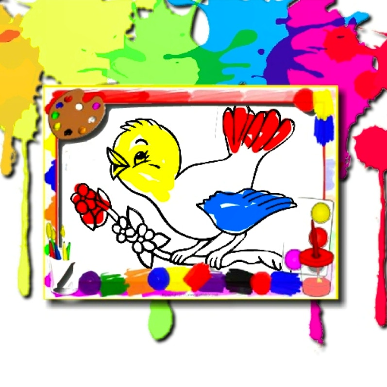 Birds Coloring Book