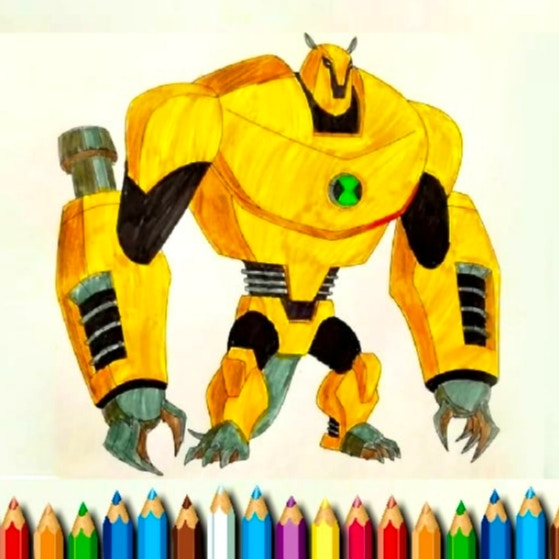 Ben 10 Monsters Coloring Book