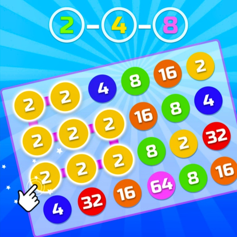 2-4-8 : link identical numbers preview