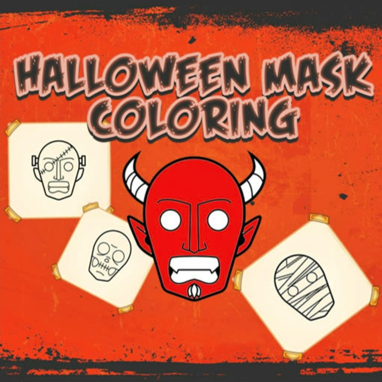 Halloween Mask Coloring