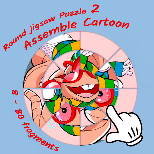 Round jigsaw Puzzle 2 - Assemble Cartoon