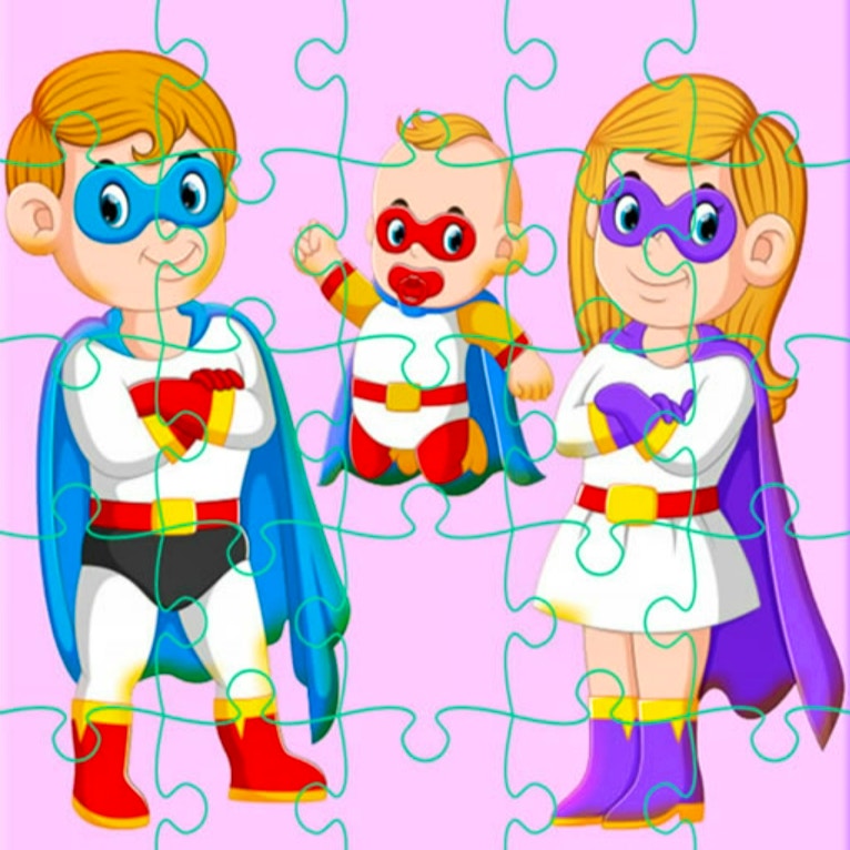 Super Hero Family Jigsaw