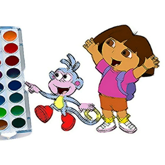Cute Girl Coloring Book