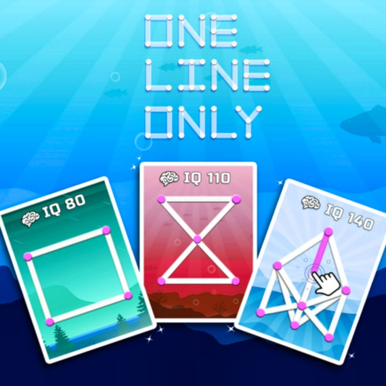 One line only: dot to dot