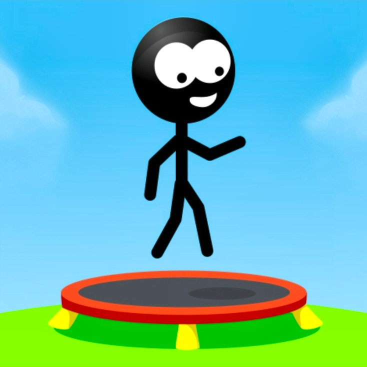 Trampoline Stickman