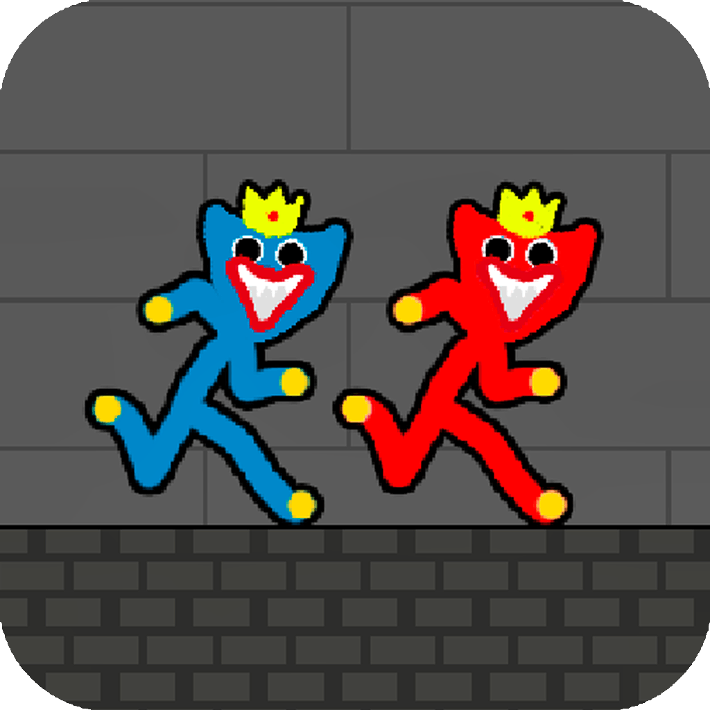 Red and Blue Stickman Huggy 2