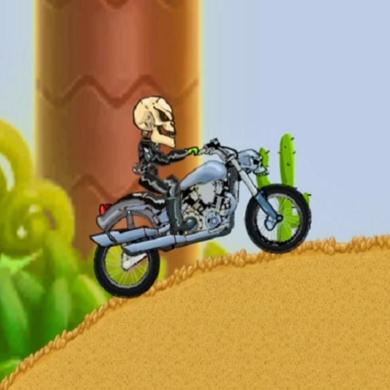 Motor Bike Hill Racing 2D