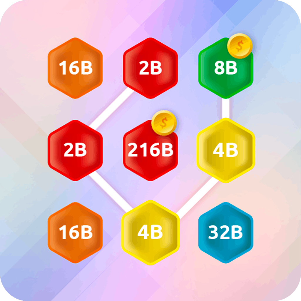 2048 Hex Chain Merge preview