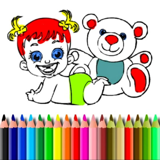 BTS Baby Doll Coloring Book
