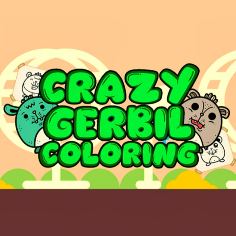 Crazy Gerbil Coloring