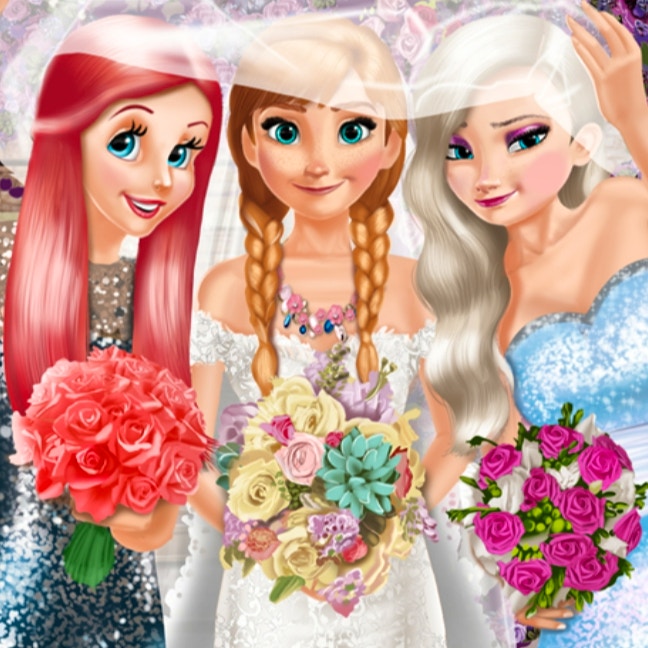 Bride and Bridesmaids Dress up