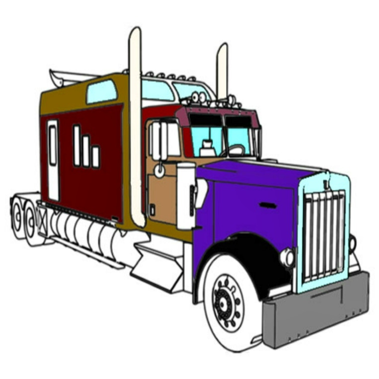 American Trucks Coloring
