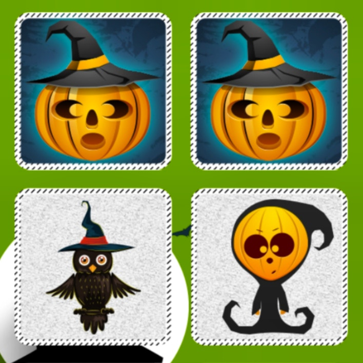 Memory Kids Halloween Game