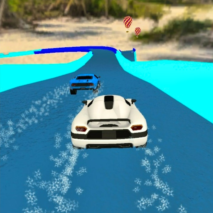 Water Slide Car Race