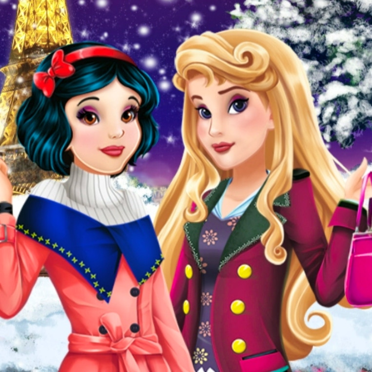 Aurora and Snow White Winter Fashion