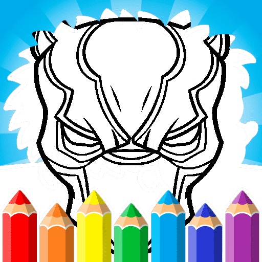 Black Panther Mask Coloring Pages