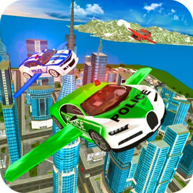 Flying Police Car Simulator