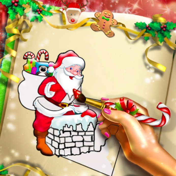 Santa Christmas Coloring