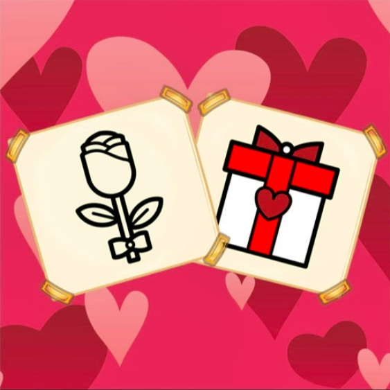 Valentine Present Coloring