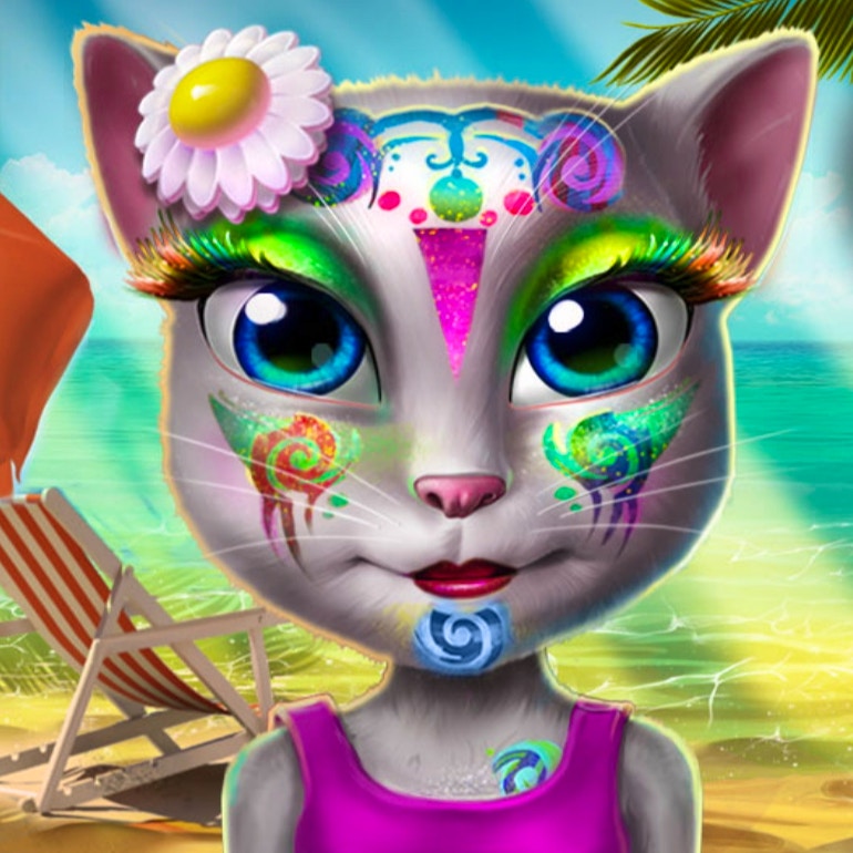 Kitty Beach Makeup