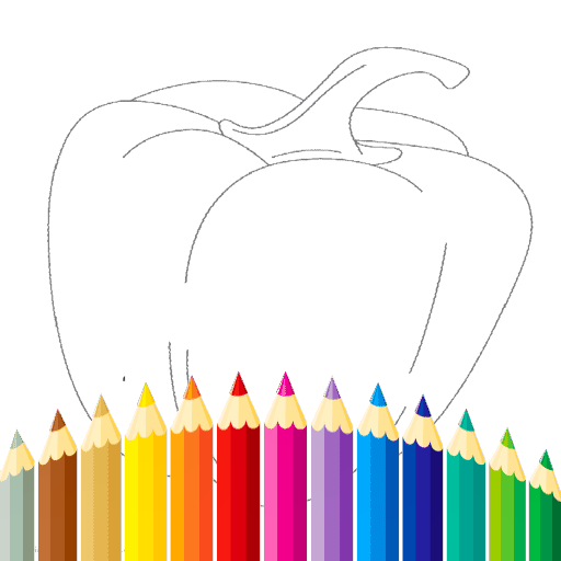 Fruits And Vegetables Coloring For Kids Printable