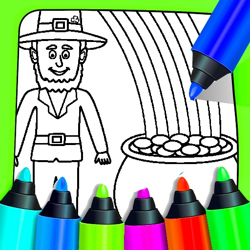 Rainbow With Pot Of Gold Coloring Pages