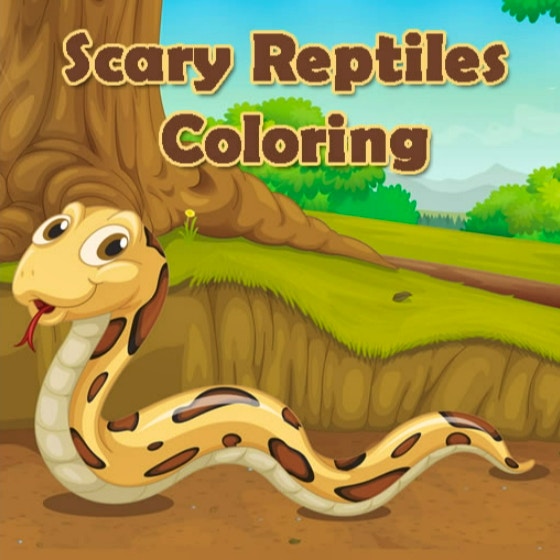 Scary Reptiles Coloring