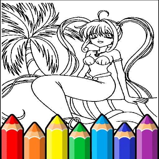 Anime Princess Coloring Pages game